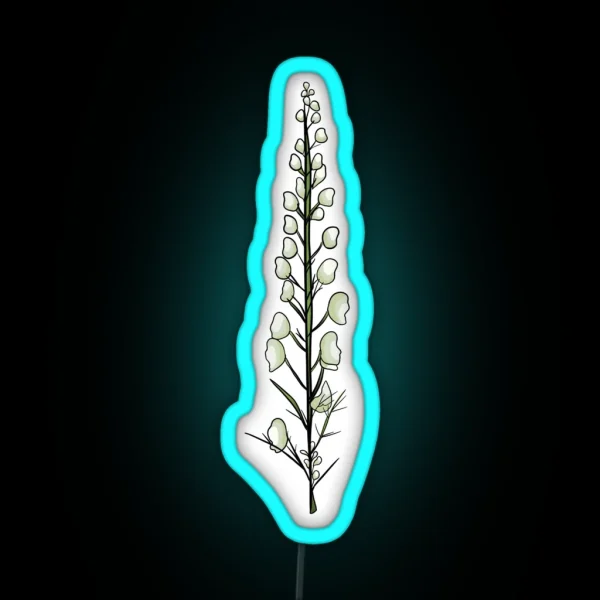 Wolf S Bane Plant RGB Neon Sign
