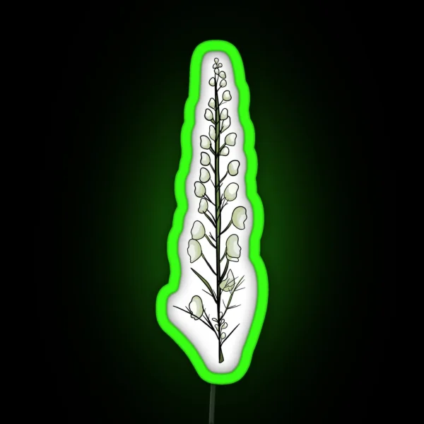 Wolf S Bane Plant RGB Neon Sign