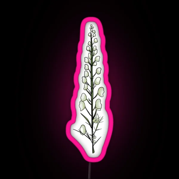 Wolf S Bane Plant RGB Neon Sign