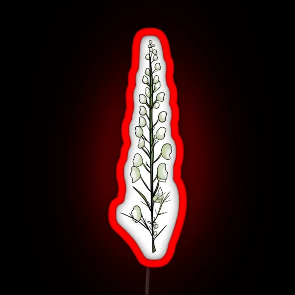 Wolf S Bane Plant RGB Neon Sign