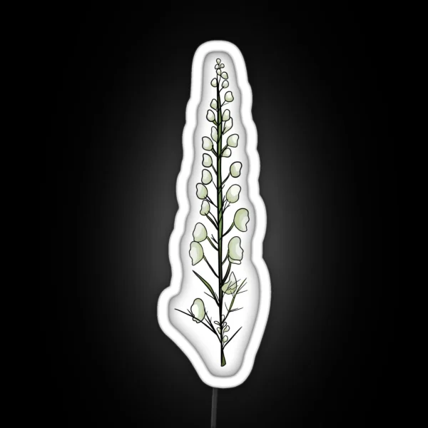 Wolf S Bane Plant RGB Neon Sign
