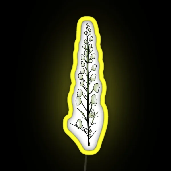 Wolf S Bane Plant RGB Neon Sign