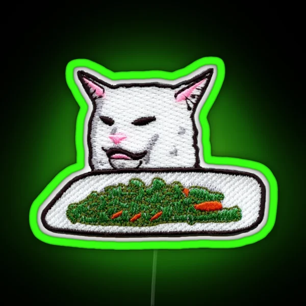 Woman Yelling At A Cat Led RGB Neon Sign
