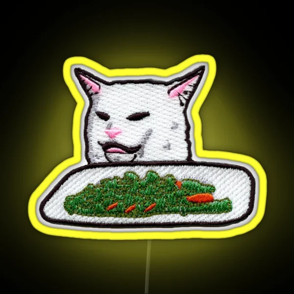 Woman Yelling At A Cat Led RGB Neon Sign