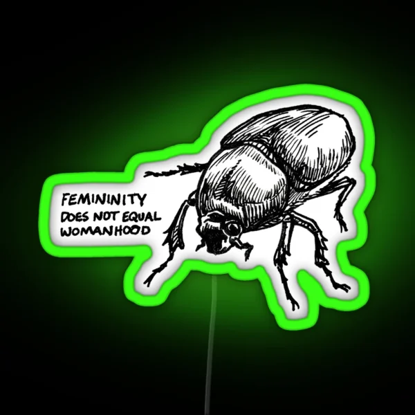 Womanhood Beetle RGB Neon Sign