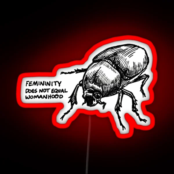 Womanhood Beetle RGB Neon Sign