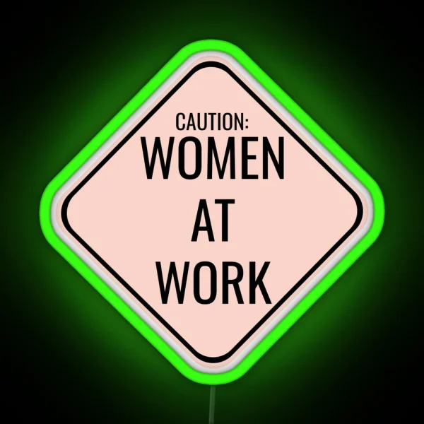 Women At Work RGB Neon Sign