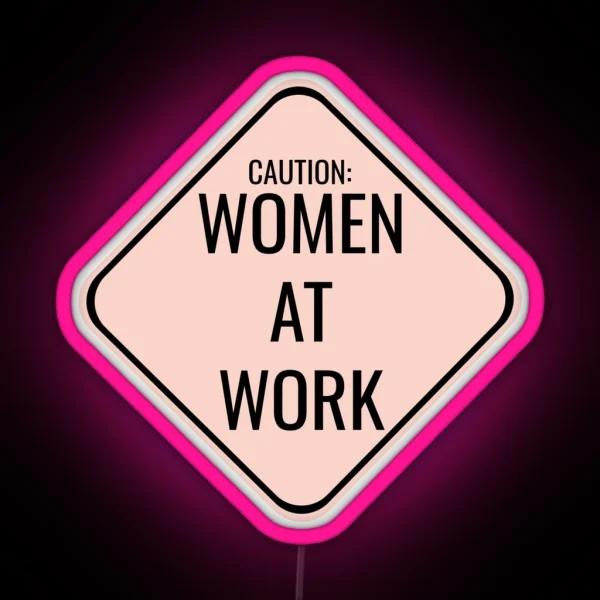 Women At Work RGB Neon Sign
