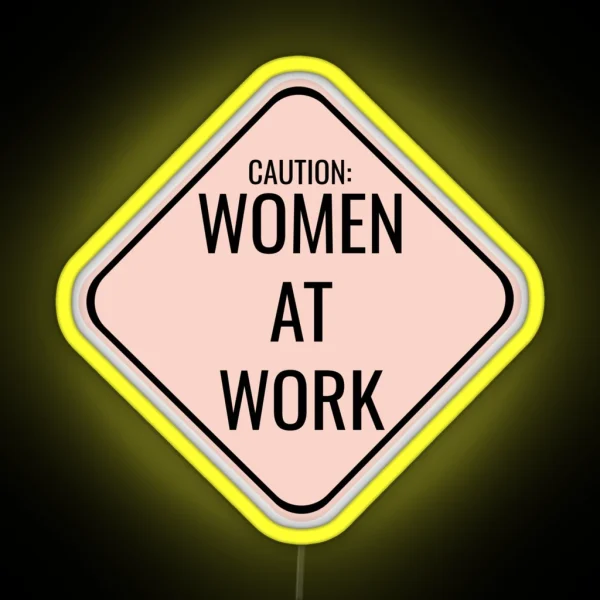 Women At Work RGB Neon Sign