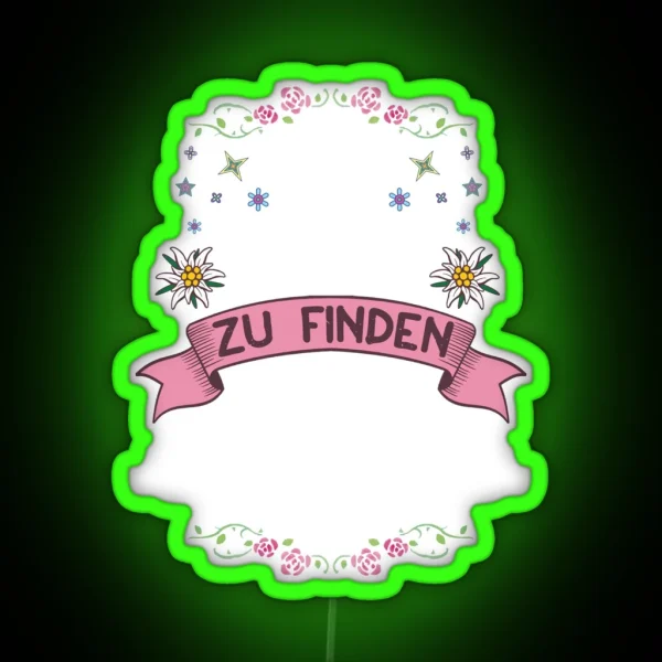 Women Funny Oktoberfest Dirndl Replacement Led RGB Neon Sign