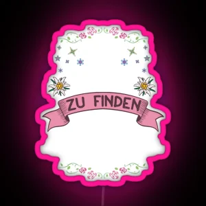 Women Funny Oktoberfest Dirndl Replacement Led RGB Neon Sign