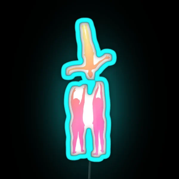 Women S Trio Doing Layout RGB Neon Sign
