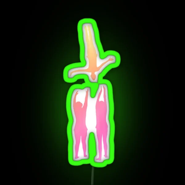 Women S Trio Doing Layout RGB Neon Sign