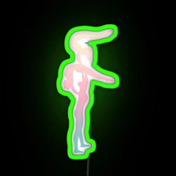 Women S Trio Doing Lollipop With Arch RGB Neon Sign