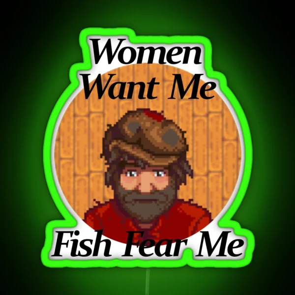 Women Want Me Willy Stardew Valley RGB Neon Sign