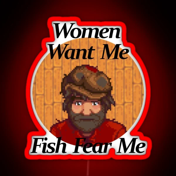 Women Want Me Willy Stardew Valley RGB Neon Sign