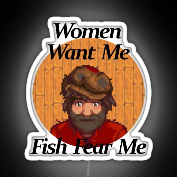 Women Want Me Willy Stardew Valley RGB Neon Sign