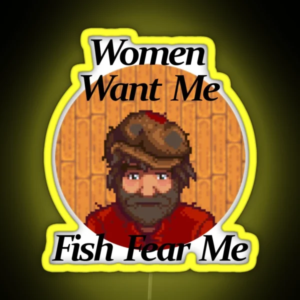Women Want Me Willy Stardew Valley RGB Neon Sign