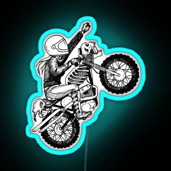 Women Who Ride Dare Devil RGB Neon Sign
