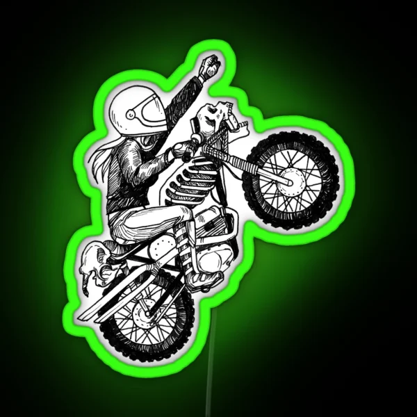Women Who Ride Dare Devil RGB Neon Sign