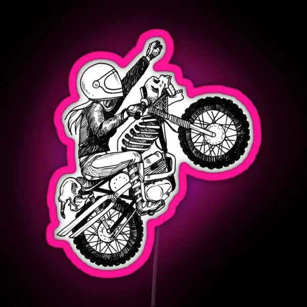 Women Who Ride Dare Devil RGB Neon Sign