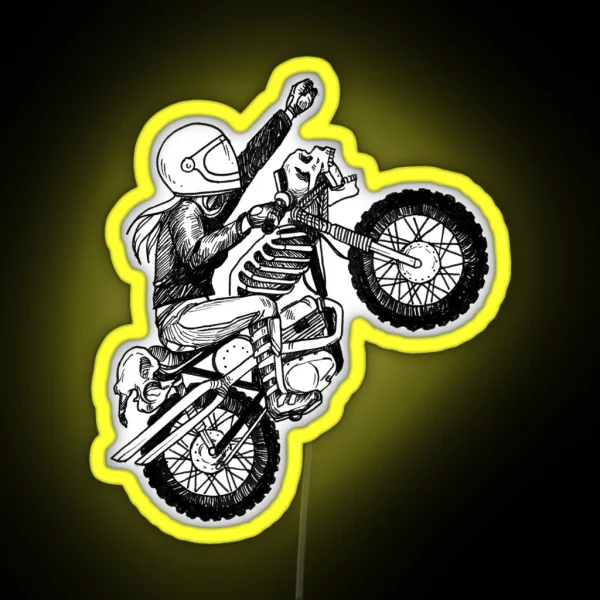 Women Who Ride Dare Devil RGB Neon Sign
