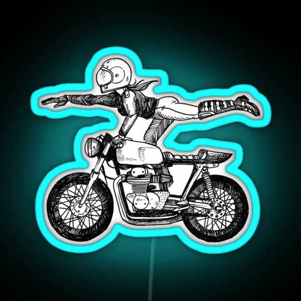 Women Who Ride Superwoman RGB Neon Sign