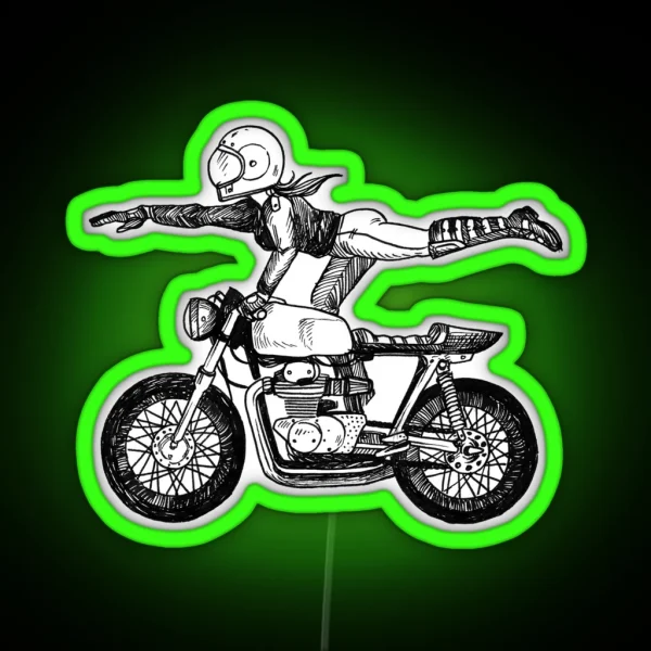Women Who Ride Superwoman RGB Neon Sign