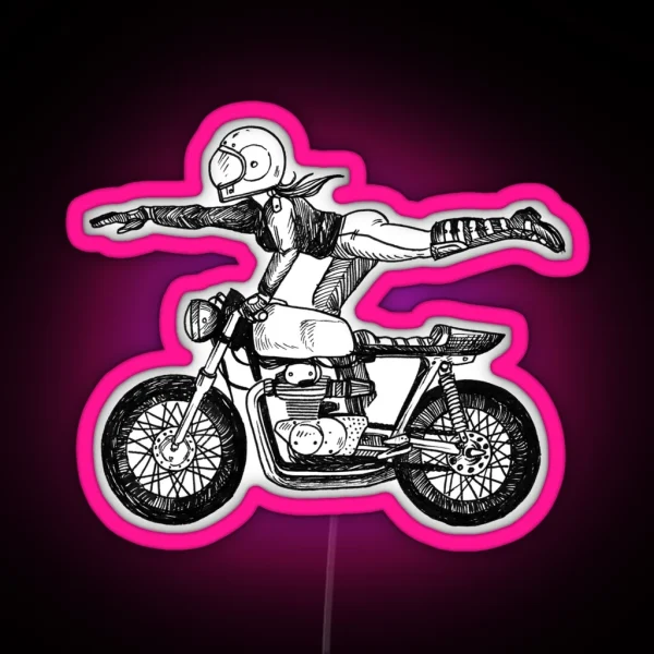 Women Who Ride Superwoman RGB Neon Sign