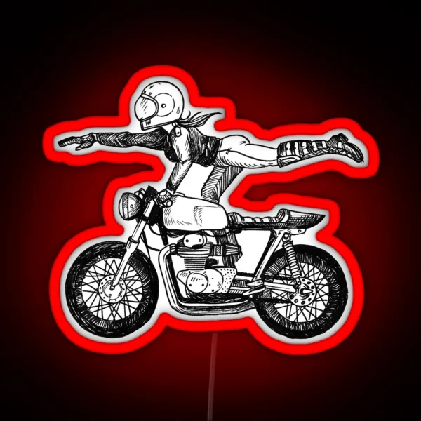 Women Who Ride Superwoman RGB Neon Sign
