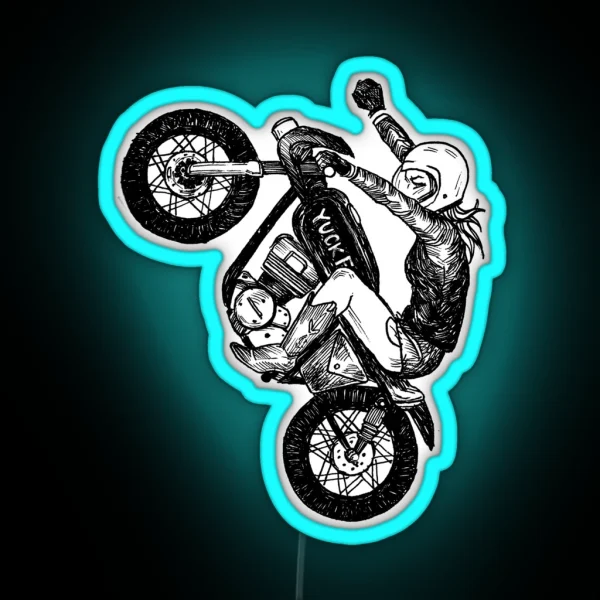 Women Who Ride Yuck Fou RGB Neon Sign