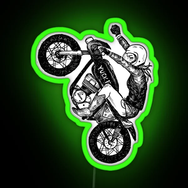 Women Who Ride Yuck Fou RGB Neon Sign