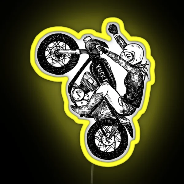 Women Who Ride Yuck Fou RGB Neon Sign