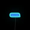 Womping sound effect neon sign in blue RGB color.