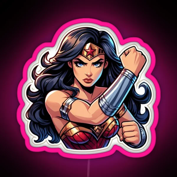 WONDER WOMAN RGB Neon Sign