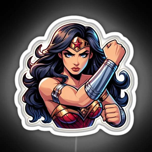 WONDER WOMAN RGB Neon Sign