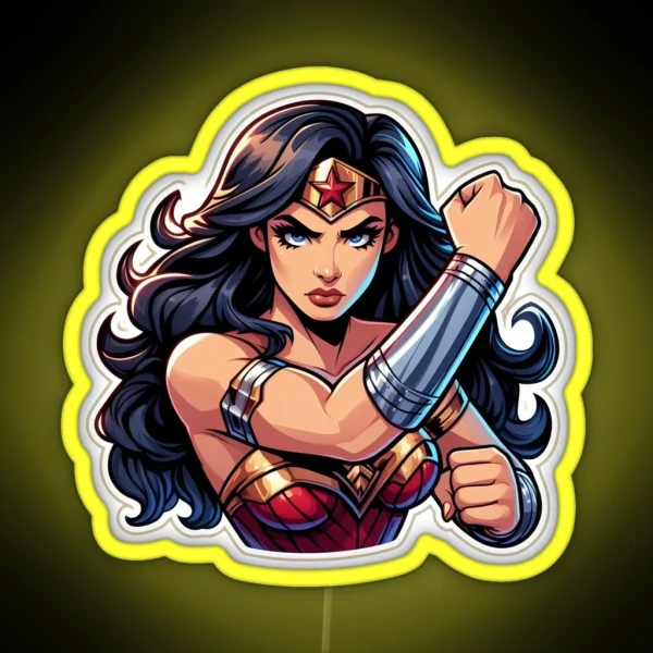 WONDER WOMAN RGB Neon Sign