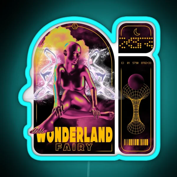 Wonderland Fairy Artist Quotes Mix Art RGB Neon Sign