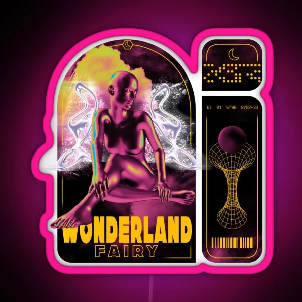 Wonderland Fairy Artist Quotes Mix Art RGB Neon Sign