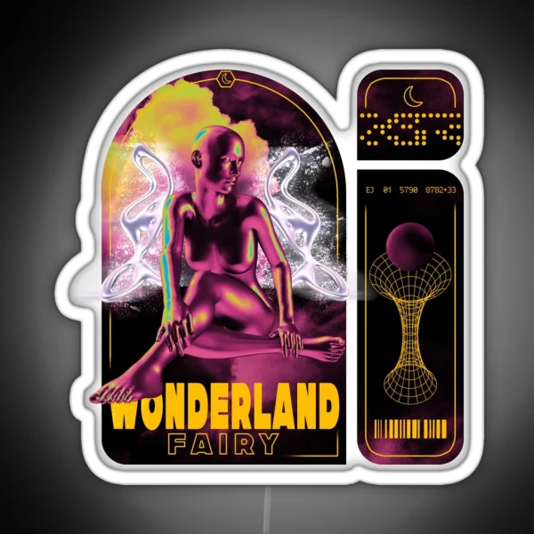 Wonderland Fairy Artist Quotes Mix Art RGB Neon Sign