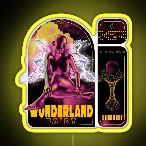 Wonderland Fairy Artist Quotes Mix Art RGB Neon Sign