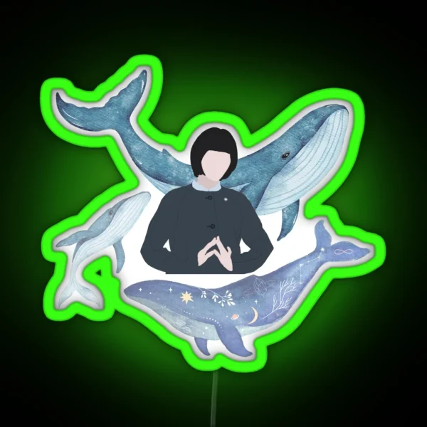Woo Yeong Woo Whale RGB Neon Sign