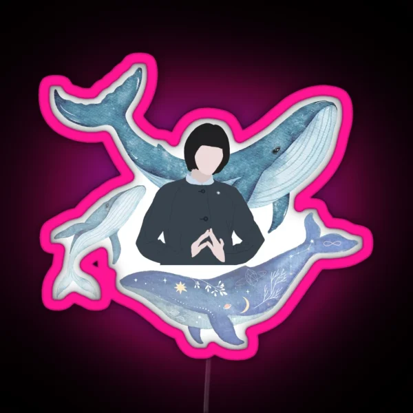 Woo Yeong Woo Whale RGB Neon Sign