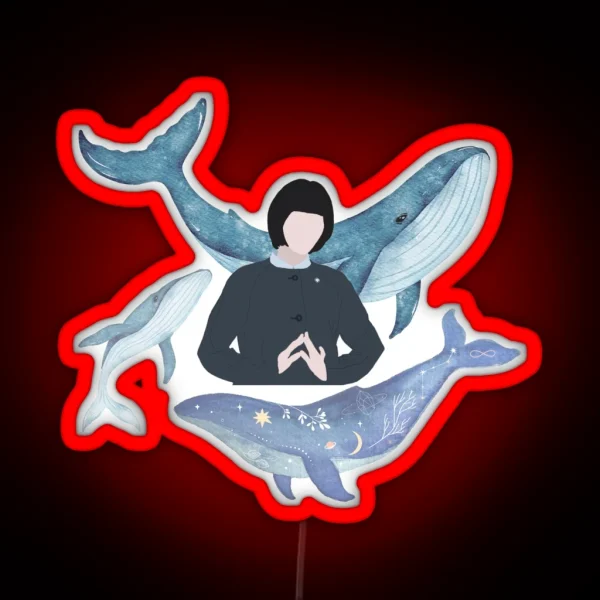Woo Yeong Woo Whale RGB Neon Sign