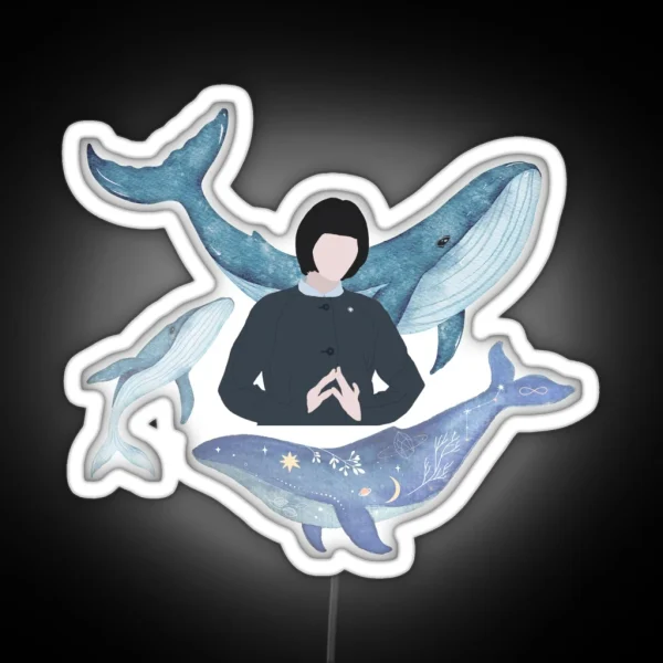 Woo Yeong Woo Whale RGB Neon Sign