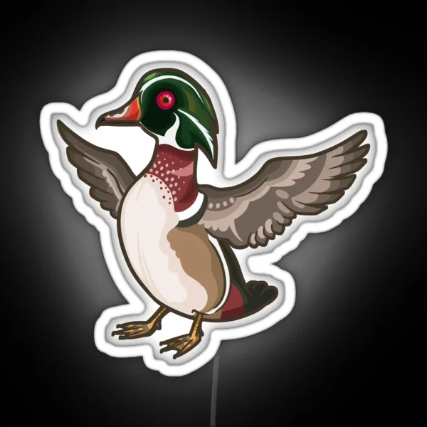 Wood Duck RGB Neon Sign
