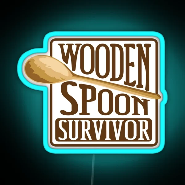 Wooden Spoon Survivor RGB Neon Sign