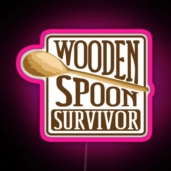 Wooden Spoon Survivor RGB Neon Sign