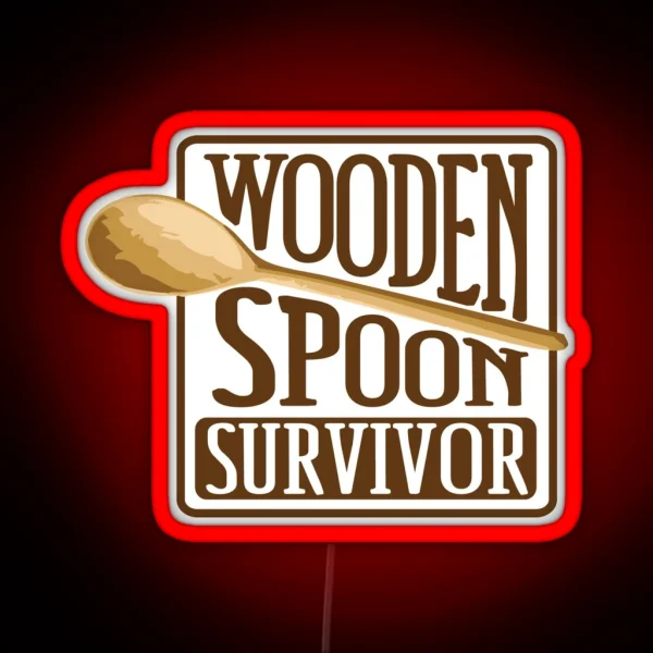 Wooden Spoon Survivor RGB Neon Sign