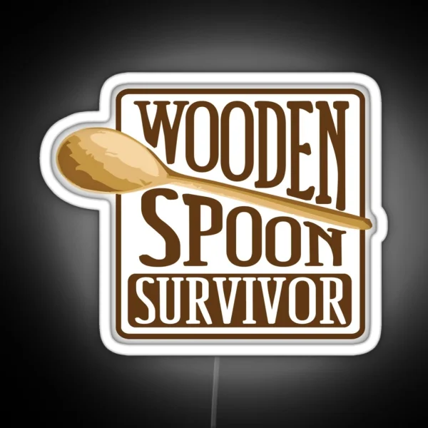 Wooden Spoon Survivor RGB Neon Sign
